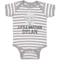 Baby Clothes Cute Little Brother Elephant Dylan Sitting Baby Bodysuits Cotton