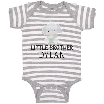 Baby Clothes Cute Little Brother Elephant Dylan Sitting Baby Bodysuits Cotton
