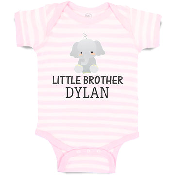 Baby Clothes Cute Little Brother Elephant Dylan Sitting Baby Bodysuits Cotton
