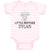 Baby Clothes Cute Little Brother Elephant Dylan Sitting Baby Bodysuits Cotton