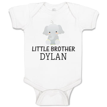 Baby Clothes Cute Little Brother Elephant Dylan Sitting Baby Bodysuits Cotton