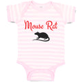 Baby Clothes The Black Silhouette Mouse Rat Sitting with A Tail, Paws and Ears