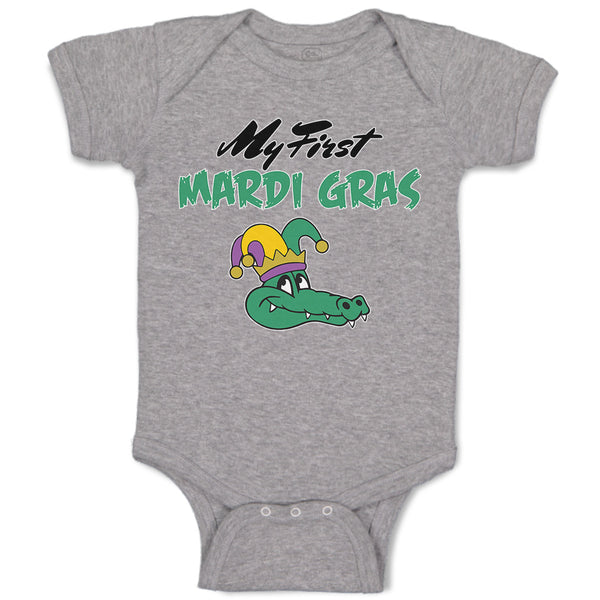 My First Mardi Gras Celebration Usa Crocodile Head with Hat