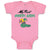 Baby Clothes My First Mardi Gras Celebration Usa Crocodile Head with Hat Cotton