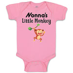 Nonna's Little Funny Monkey Hunging on Tree Branch with Leaves