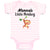 Baby Clothes Nonna's Little Funny Monkey Hunging on Tree Branch with Leaves