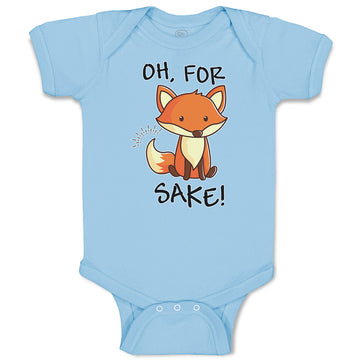 Baby Clothes Oh, for Sake! Fox Sitting Silently and Watching Baby Bodysuits
