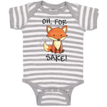 Baby Clothes Oh, for Sake! Fox Sitting Silently and Watching Baby Bodysuits