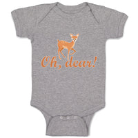 Baby Clothes Oh, Dear! Cute Spotted Fallow Female Deer Wild Animal Cotton