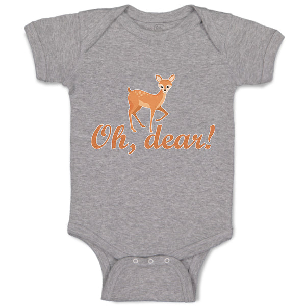 Baby Clothes Oh, Dear! Cute Spotted Fallow Female Deer Wild Animal Cotton