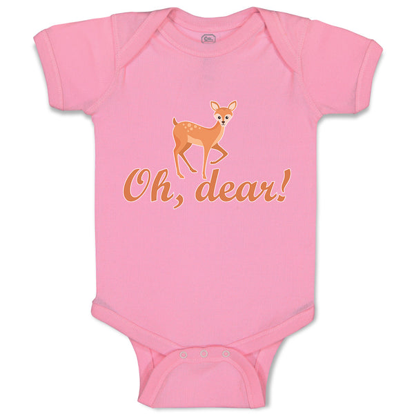 Baby Clothes Oh, Dear! Cute Spotted Fallow Female Deer Wild Animal Cotton