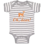 Baby Clothes Oh, Dear! Cute Spotted Fallow Female Deer Wild Animal Cotton