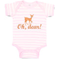 Baby Clothes Oh, Dear! Cute Spotted Fallow Female Deer Wild Animal Cotton
