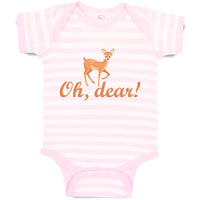 Baby Clothes Oh, Dear! Cute Spotted Fallow Female Deer Wild Animal Cotton