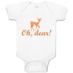 Baby Clothes Oh, Dear! Cute Spotted Fallow Female Deer Wild Animal Cotton