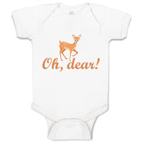 Baby Clothes Oh, Dear! Cute Spotted Fallow Female Deer Wild Animal Cotton