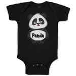Baby Clothes Cute Panda Bear with Black Patches Around It's Eyes, Ears and Body