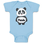 Cute Panda Bear with Black Patches Around It's Eyes, Ears and Body