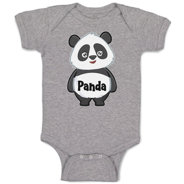 Baby Clothes Cute Panda Bear with Black Patches Around It's Eyes, Ears and Body