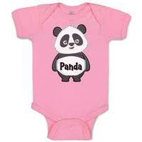 Baby Clothes Cute Panda Bear with Black Patches Around It's Eyes, Ears and Body