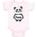 Baby Clothes Cute Panda Bear with Black Patches Around It's Eyes, Ears and Body