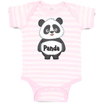 Baby Clothes Cute Panda Bear with Black Patches Around It's Eyes, Ears and Body