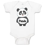 Baby Clothes Cute Panda Bear with Black Patches Around It's Eyes, Ears and Body