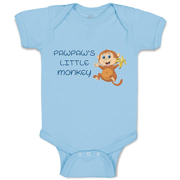 Baby Clothes Pawpaw's Cute Little Monkey Holding A Peeled Banana Baby Bodysuits