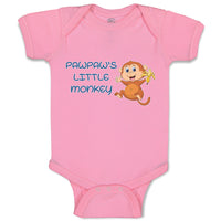 Baby Clothes Pawpaw's Cute Little Monkey Holding A Peeled Banana Baby Bodysuits