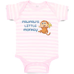 Baby Clothes Pawpaw's Cute Little Monkey Holding A Peeled Banana Baby Bodysuits