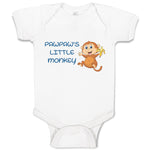 Baby Clothes Pawpaw's Cute Little Monkey Holding A Peeled Banana Baby Bodysuits