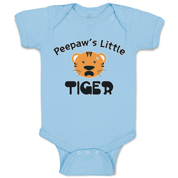 Baby Clothes Peepaw's Little Cute Tiger Head with Whisker Baby Bodysuits Cotton
