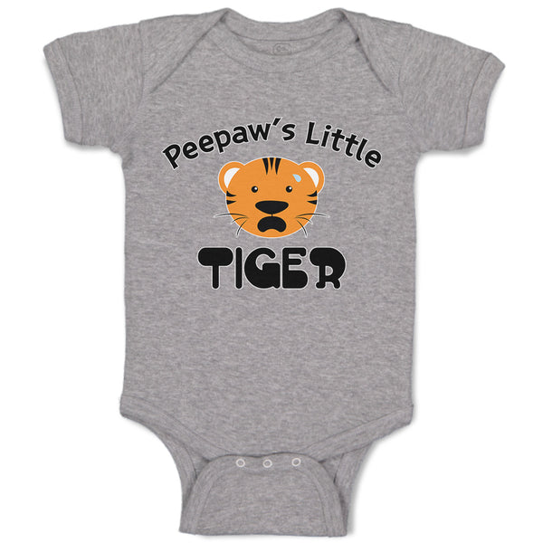 Baby Clothes Peepaw's Little Cute Tiger Head with Whisker Baby Bodysuits Cotton