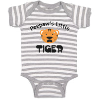 Baby Clothes Peepaw's Little Cute Tiger Head with Whisker Baby Bodysuits Cotton