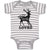 Baby Clothes You Are So Deerly Loved Silhouette Deer Side View Mammal Cotton