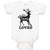 Baby Clothes You Are So Deerly Loved Silhouette Deer Side View Mammal Cotton