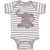 Baby Clothes Cute Baby Elephant Sitting and Playing with It's Trunk Cotton