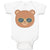 Baby Clothes Cute Bear Wearing Sunglass Toy Teddy Bear Face Baby Bodysuits