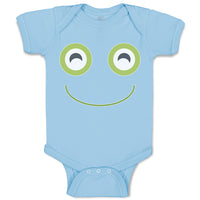 Baby Clothes A Frog Smile Expression Funny Face Baby Bodysuits Boy & Girl Cotton