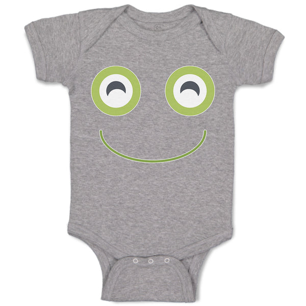 Baby Clothes A Frog Smile Expression Funny Face Baby Bodysuits Boy & Girl Cotton