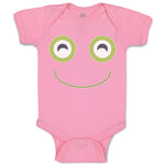 Baby Clothes A Frog Smile Expression Funny Face Baby Bodysuits Boy & Girl Cotton