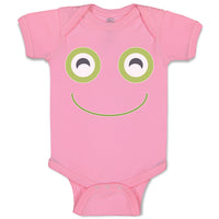 Baby Clothes A Frog Smile Expression Funny Face Baby Bodysuits Boy & Girl Cotton
