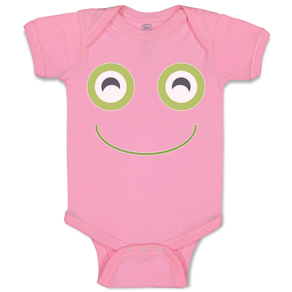 Baby Clothes A Frog Smile Expression Funny Face Baby Bodysuits Boy & Girl Cotton