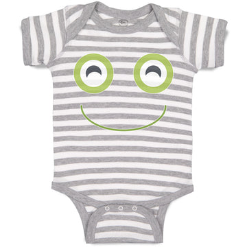 Baby Clothes A Frog Smile Expression Funny Face Baby Bodysuits Boy & Girl Cotton