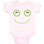 A Frog Smile Expression Funny Face