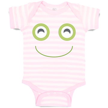 Baby Clothes A Frog Smile Expression Funny Face Baby Bodysuits Boy & Girl Cotton