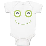 Baby Clothes A Frog Smile Expression Funny Face Baby Bodysuits Boy & Girl Cotton
