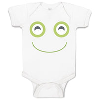 Baby Clothes A Frog Smile Expression Funny Face Baby Bodysuits Boy & Girl Cotton