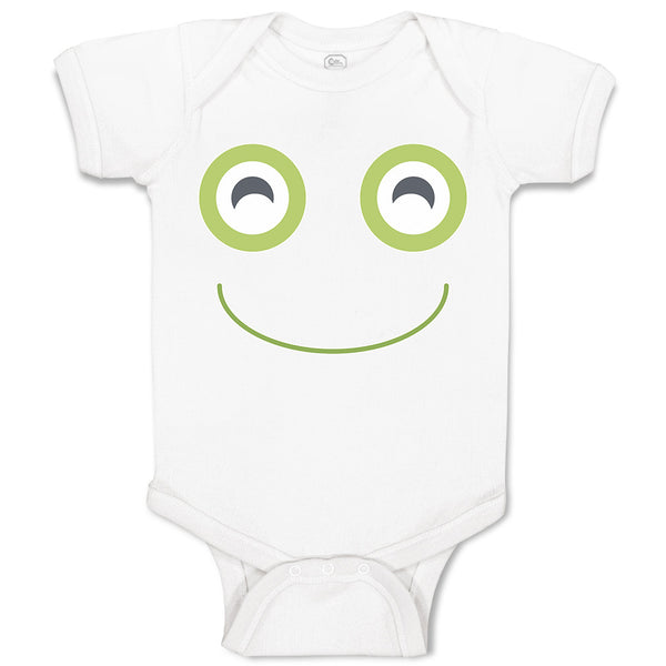 Baby Clothes A Frog Smile Expression Funny Face Baby Bodysuits Boy & Girl Cotton