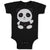 Baby Clothes Cute Panda Bear 2 Black Patches It's Eyes, Ears Body Baby Bodysuits